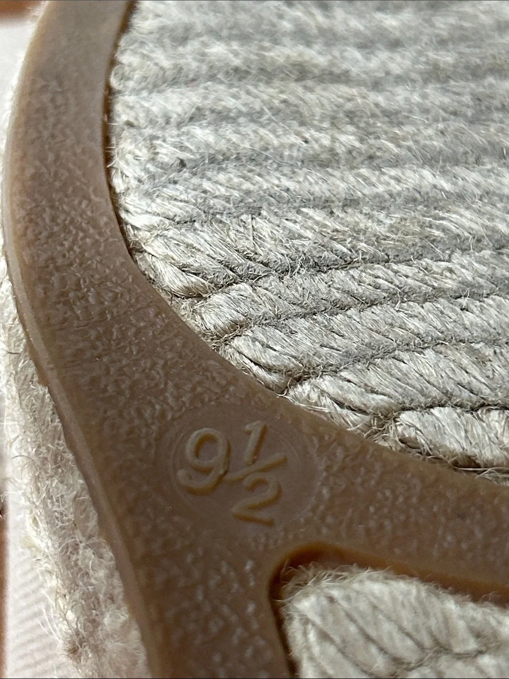 J. Crew Seville Espadrille Wedge Heels Neutral Tan Canvas Size 9.5